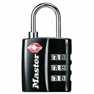 Master Lock Black TSA-Approved Luggage Lock