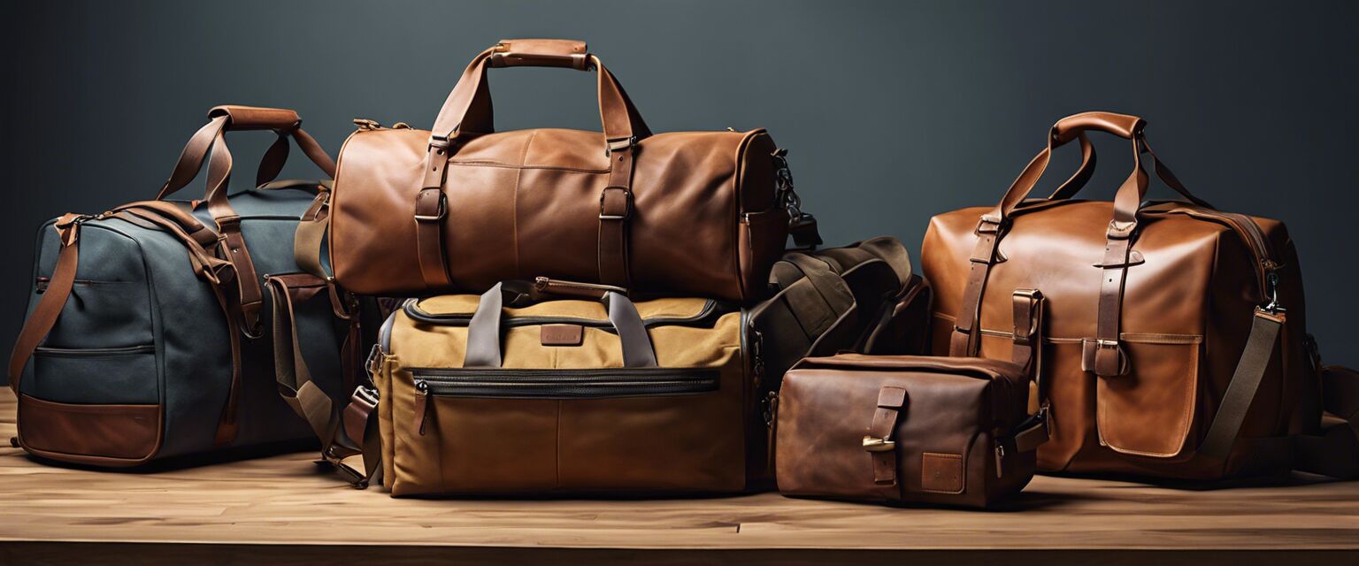 Selection of duffel bags