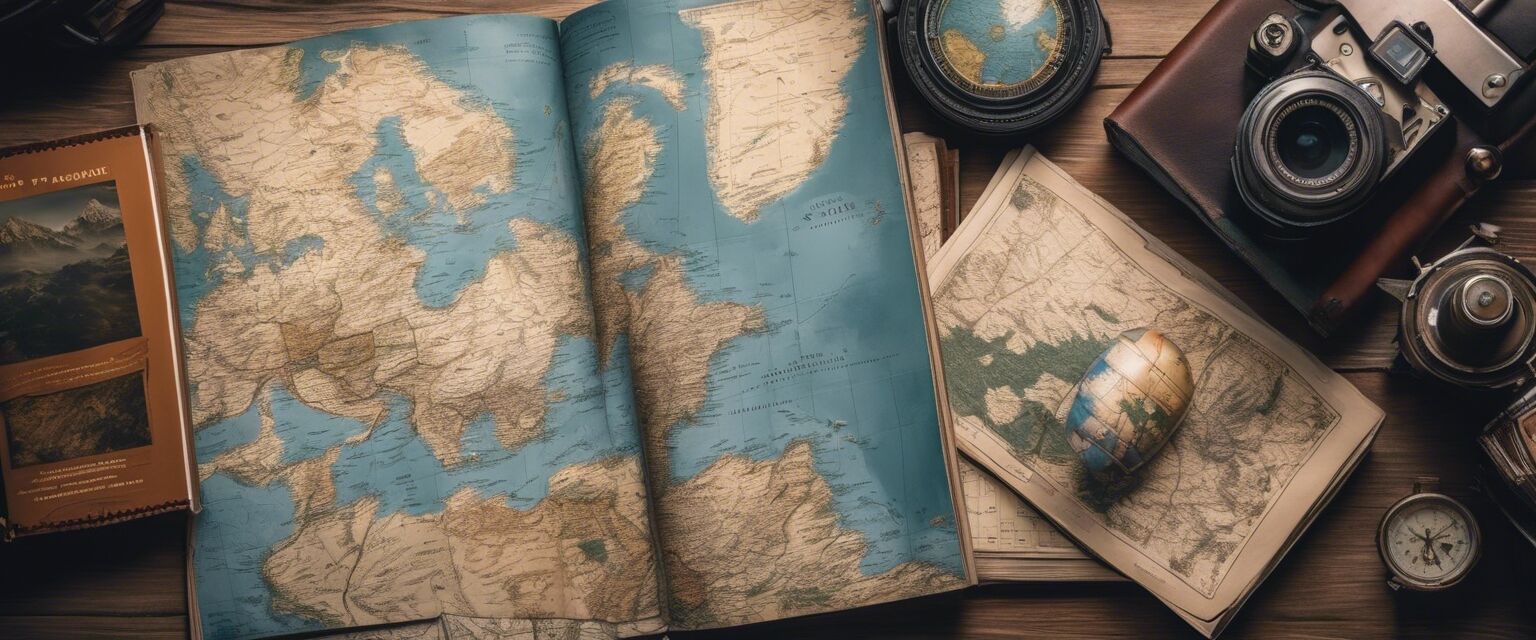 Travel maps and books